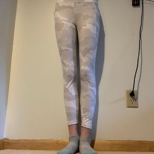 white camo leggings